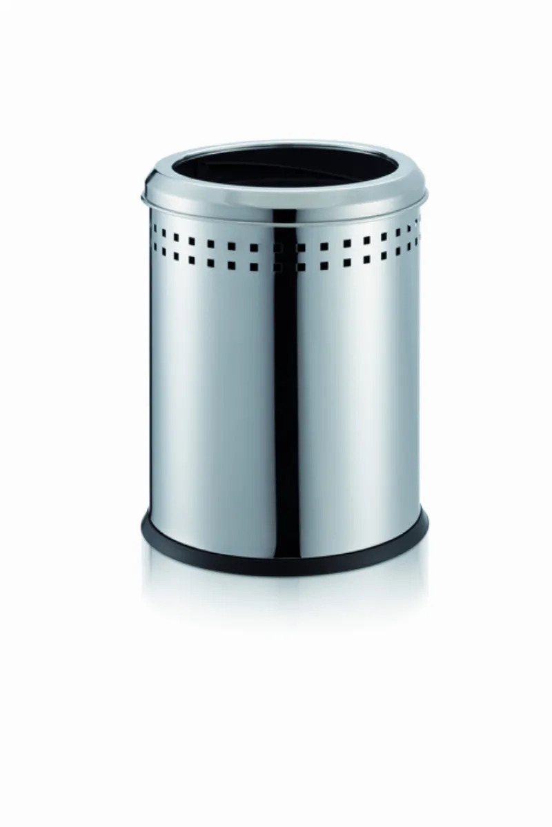 OTEL TİPİ DELİKLİ ÇEMBERLİ ÇÖP KOVASI