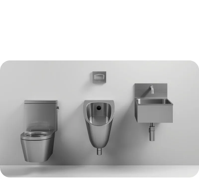 PASLANMAZ KLOZET, PİSUVAR VE LAVABO