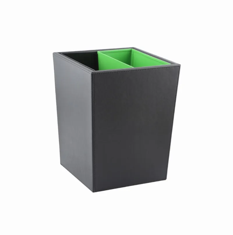 ATIK ÇÖP KOVASI DERİ KAPLAMALI, KONİK